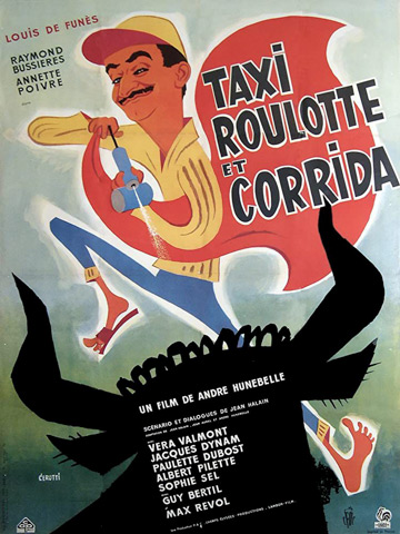 affiche de Taxi, roulotte et Corrida