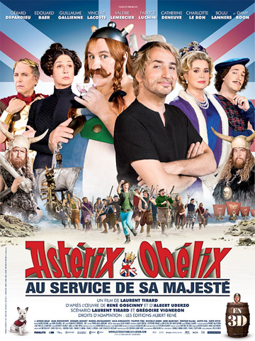 affiche de Astérix et Obélix au service de Sa Majesté
