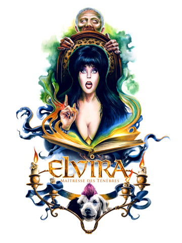 affiche de Elvira, maîtresse des ténèbres